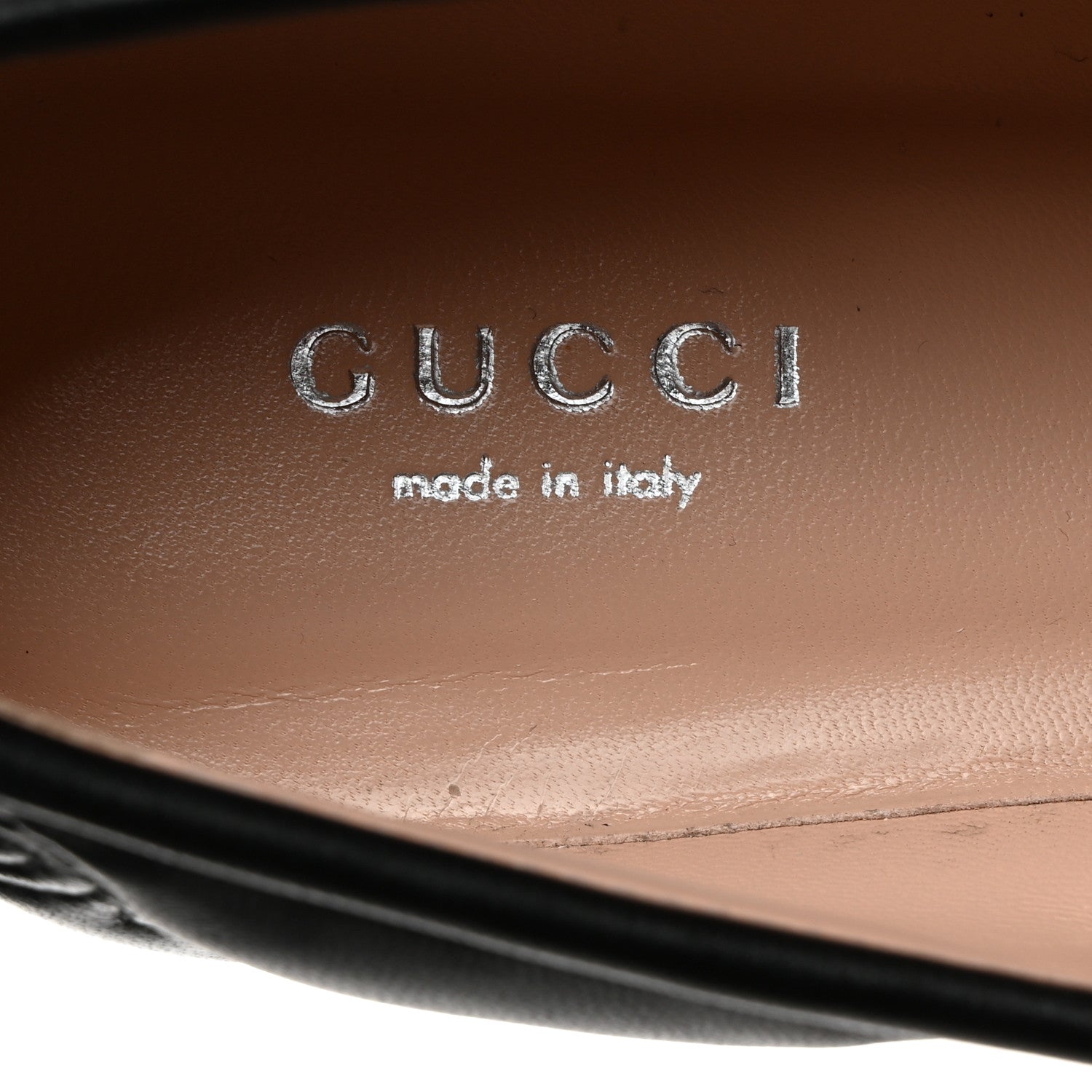 Gucci Nappa Cordovan Lux GG Matelasse Buckled Platform Lug Sole 60mm Loafers 36.5 Black 6 of 18