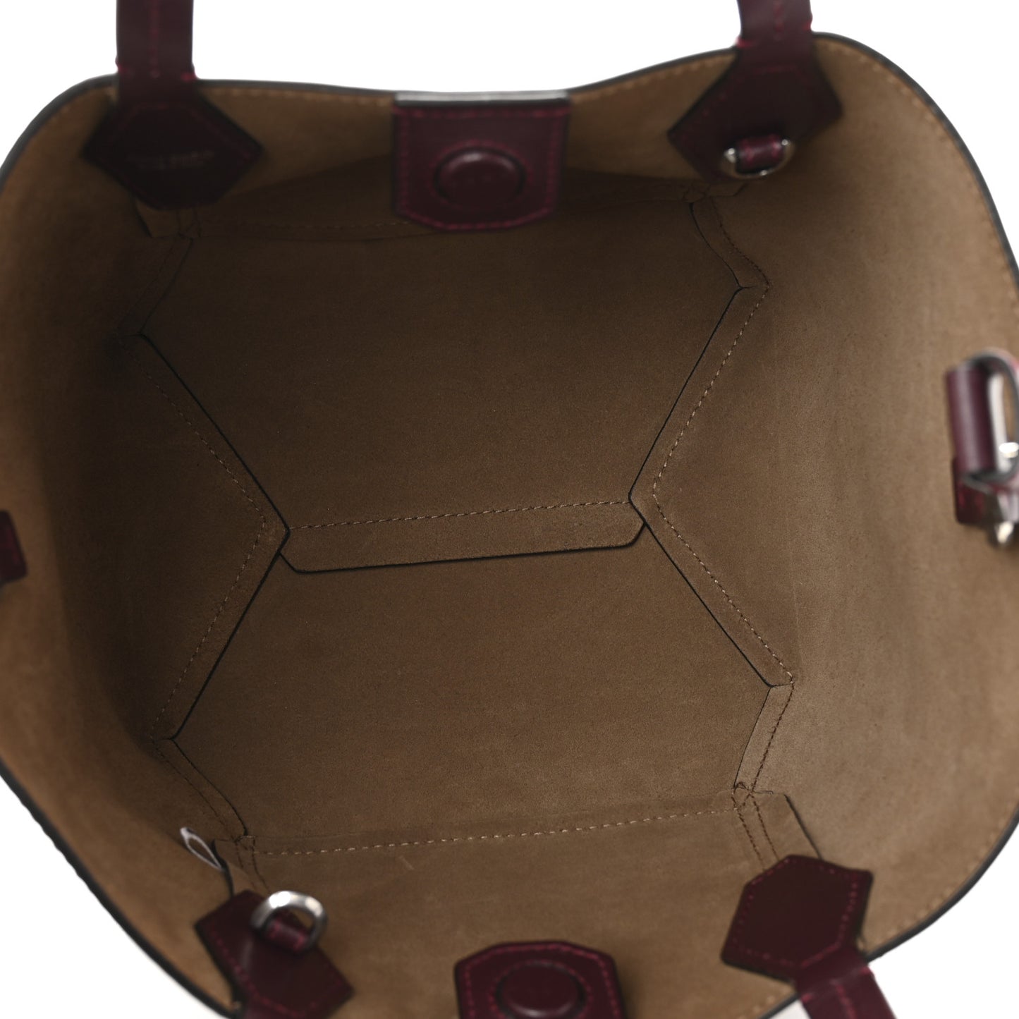 Calfskin Diamond Tote   Granet