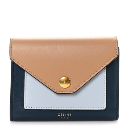 Celine Smooth Calfskin Pocket Card Holder Tan 1 of 7