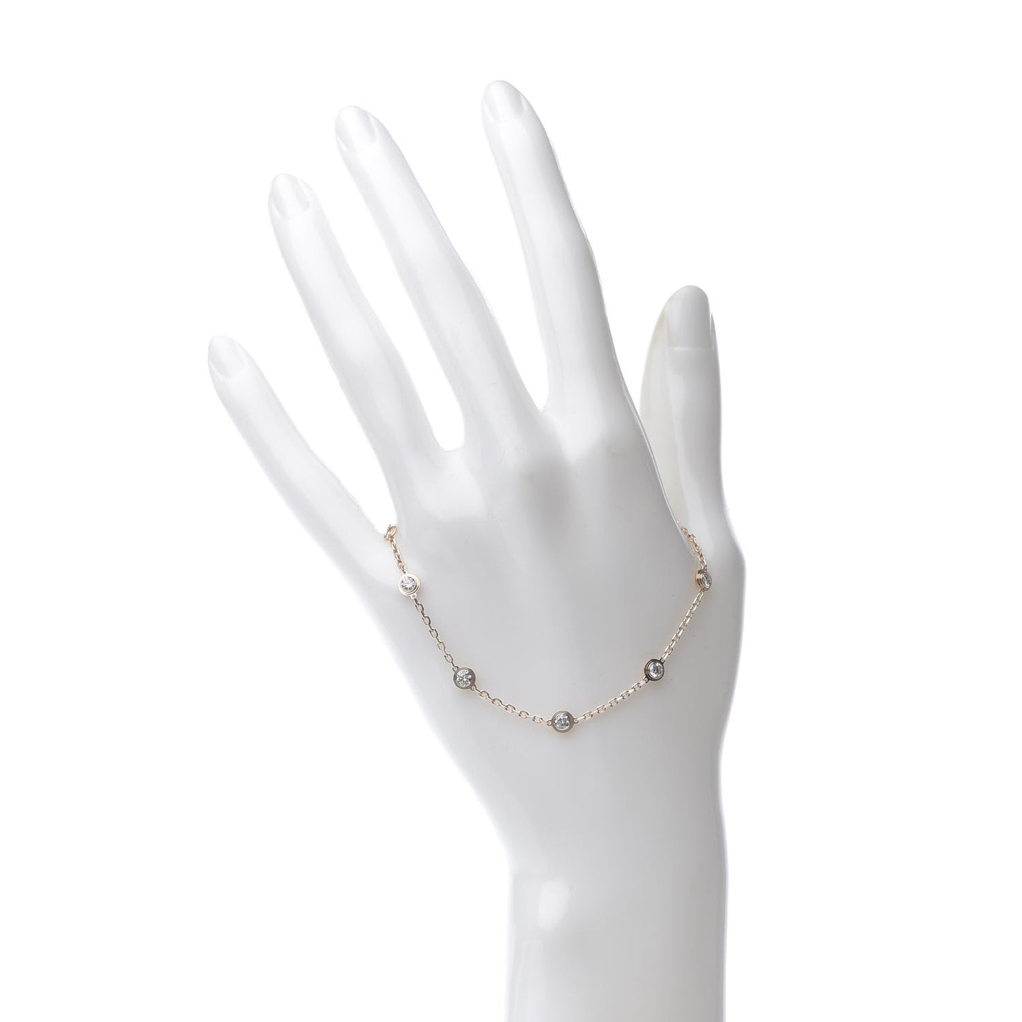 18K Pink Gold 7 Diamond D'Amour Station Bracelet