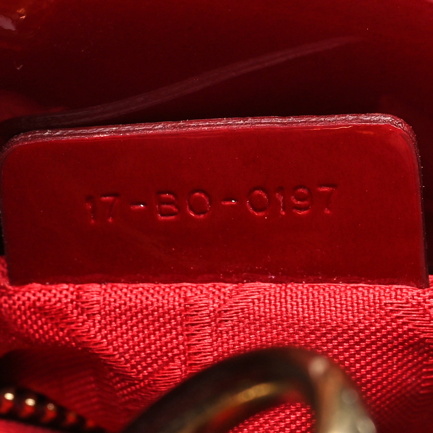 Christian Dior Patent Cannage Mini Lady Dior Red 7 of 11