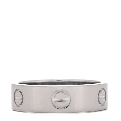 Cartier 18K White Gold 5.5mm LOVE Ring 58 8.25 3 of 4