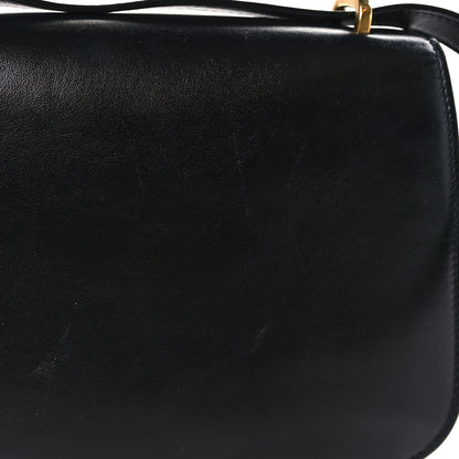 Saint Laurent Smooth Calfskin Small Spontini Saddle Bag Black 10 of 12