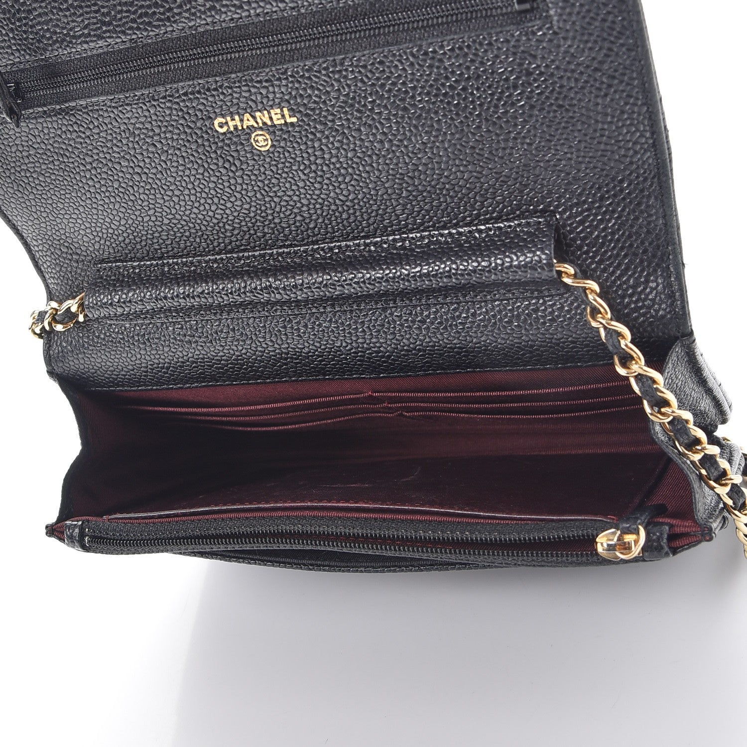 Chanel Caviar Quilted Wallet On Chain WOC Black 5 of 12