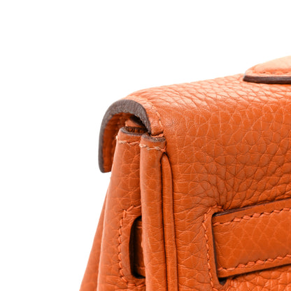 Hermes Taurillon Clemence Kelly Retourne 35 Orange 21 of 26