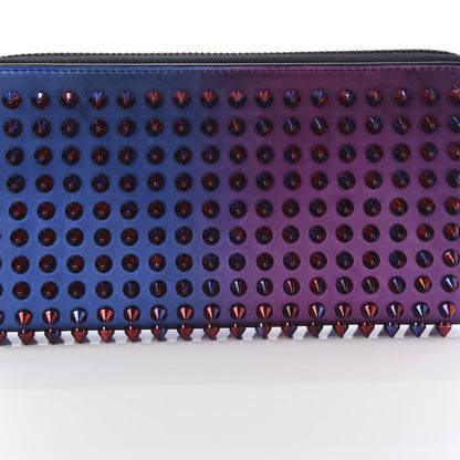 Christian Louboutin Patent Scarabe Spikes Panettone Zip Around Wallet Rose Digitale 9 of 9
