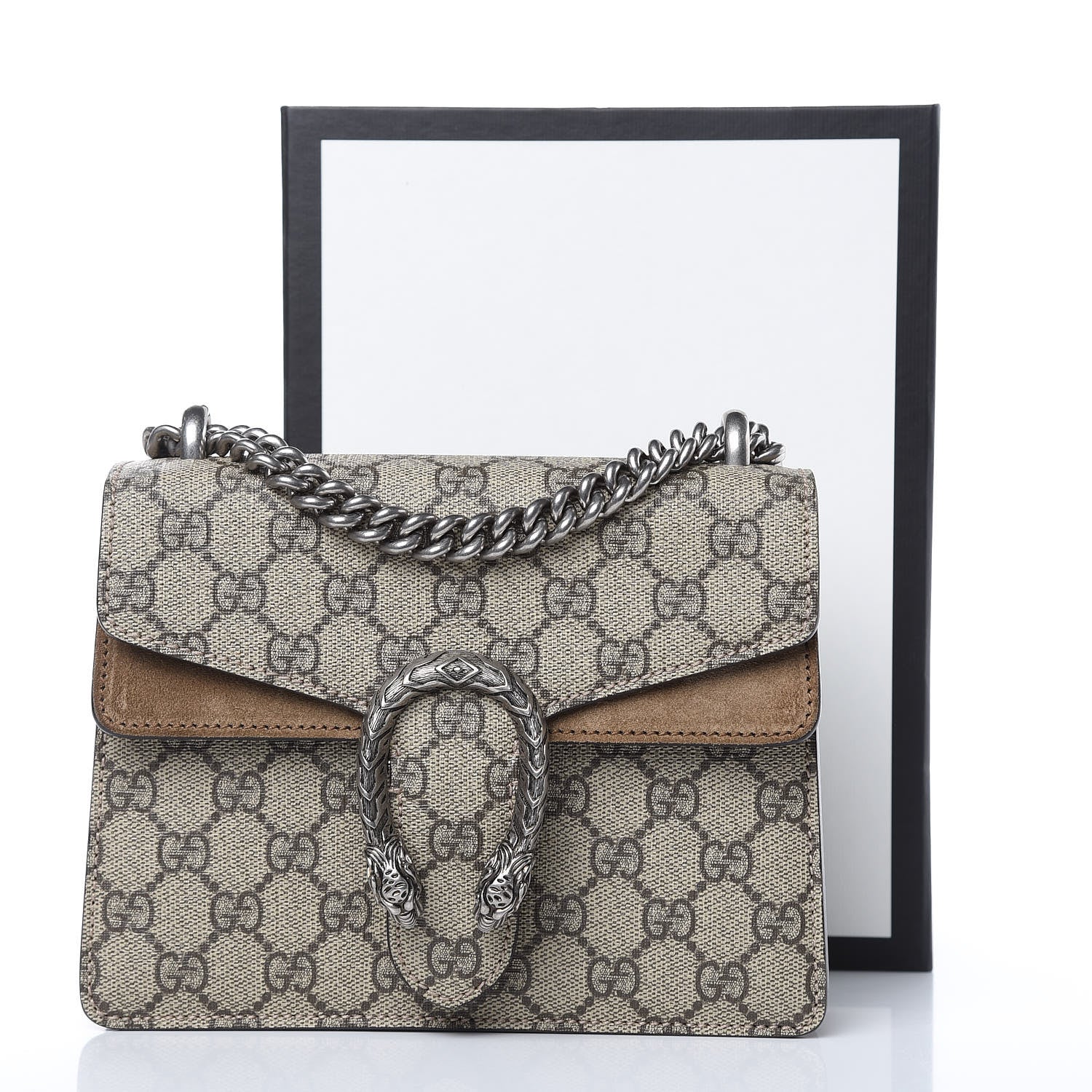 Gucci GG Supreme Monogram Mini Dionysus Shoulder Bag Taupe 12 of 12