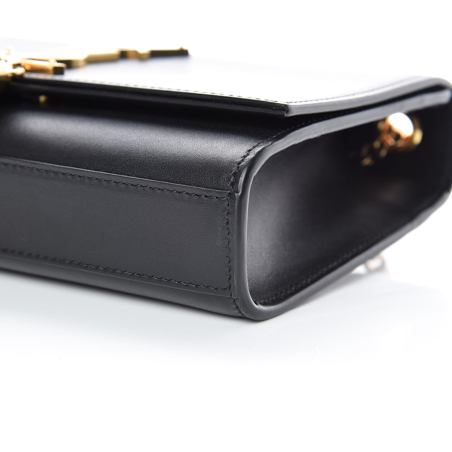 Saint Laurent Smooth Calfskin Small Classic Monogram Kate Tassel Satchel Black 6 of 11