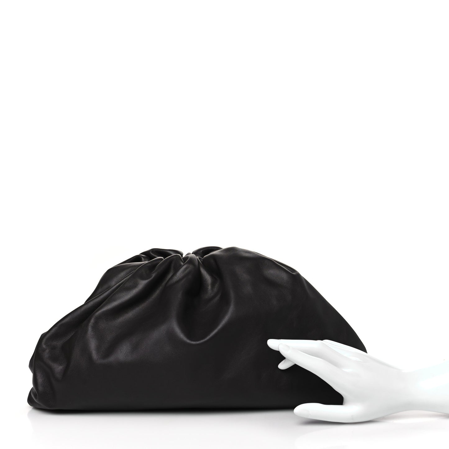 Smooth Butter Calf The Pouch Oversized Clutch Fondant