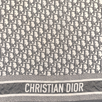 Christian Dior Silk Oblique Scarf Grey 2 of 3