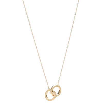 Tiffany 18K Yellow Gold 1837 Interlocking Circles Pendant Necklace 1 of 6