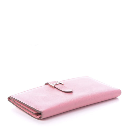 Hermes Epsom Bearn Gusset Wallet Rose Confetti 4 of 14