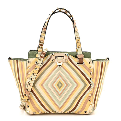 Valentino Garavani Vitello Native Couture 1975 Mini Rockstud Tote Multicolor 1 of 9