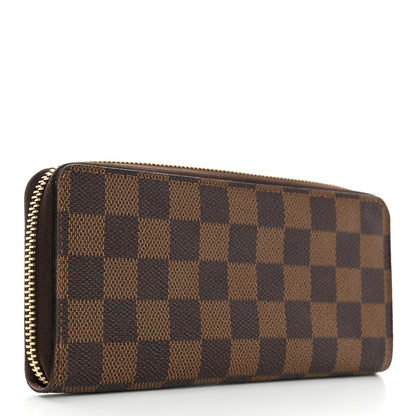 Louis Vuitton Damier Ebene Clemence Wallet Rose Ballerine 3 of 8