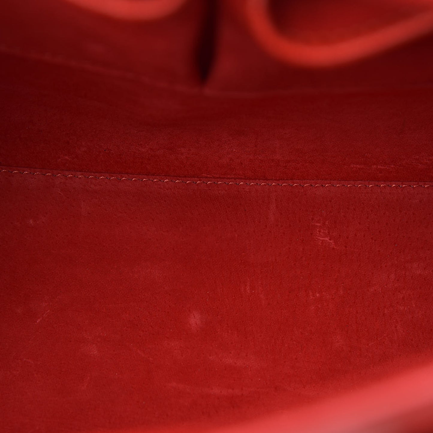 Grained Calfskin Large Heroine Red