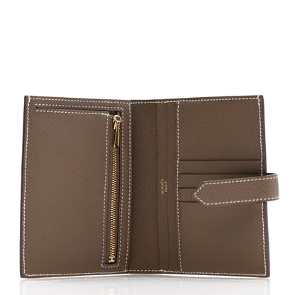 Hermes Epsom Bearn Compact Wallet Etoupe 5 of 12