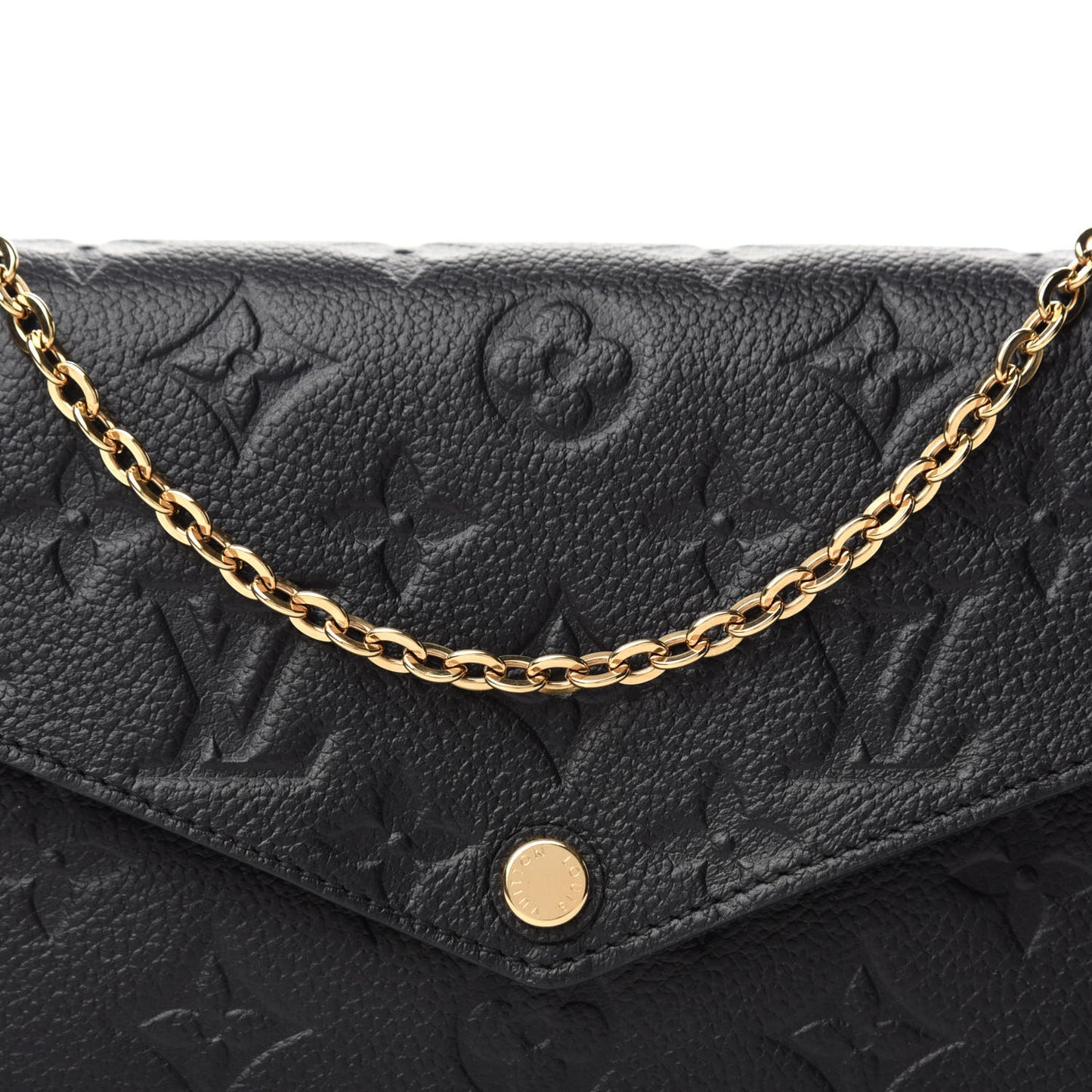 Empreinte Pochette Felicie Chain Wallet Black
