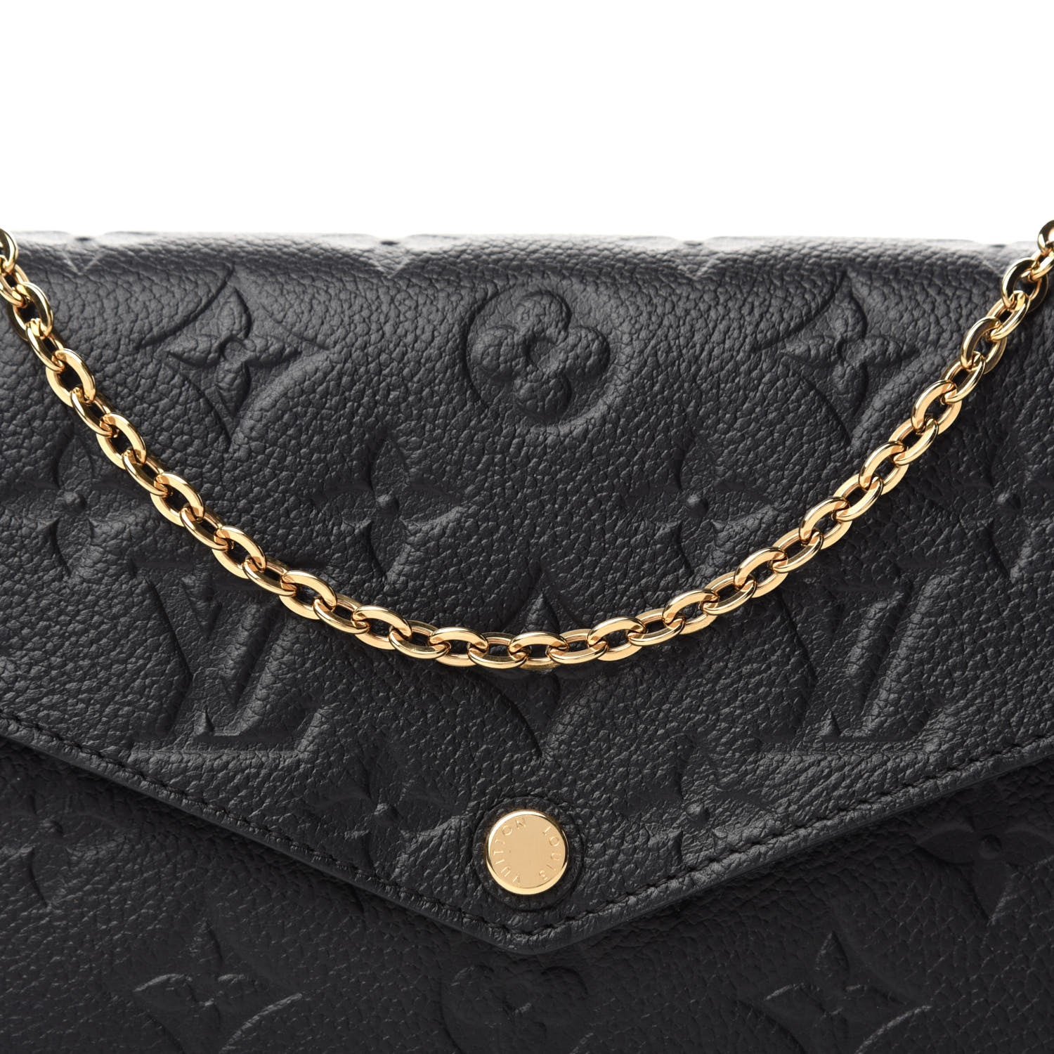 Louis Vuitton Empreinte Pochette Felicie Chain Wallet Black 11 of 11