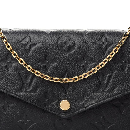 Louis Vuitton Empreinte Pochette Felicie Chain Wallet Black 11 of 11