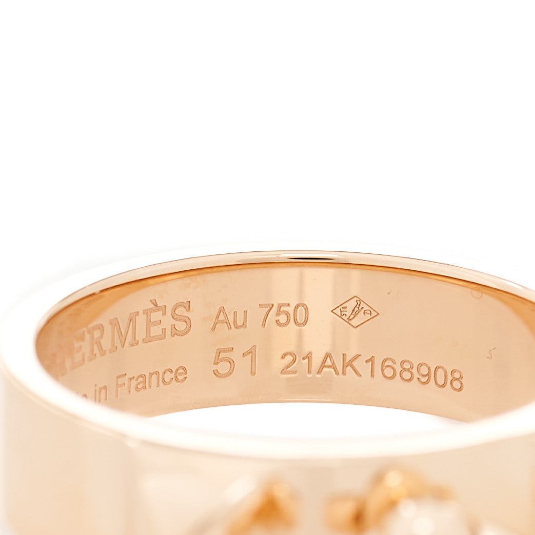 18K Rose Gold PM Collier De Chien Ring 51 5.75