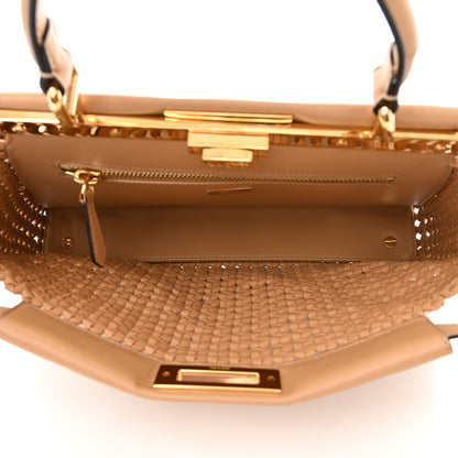 Fendi Nappa Matisse Intreccio Medium Peekaboo Iconic Satchel Durian 5 of 12