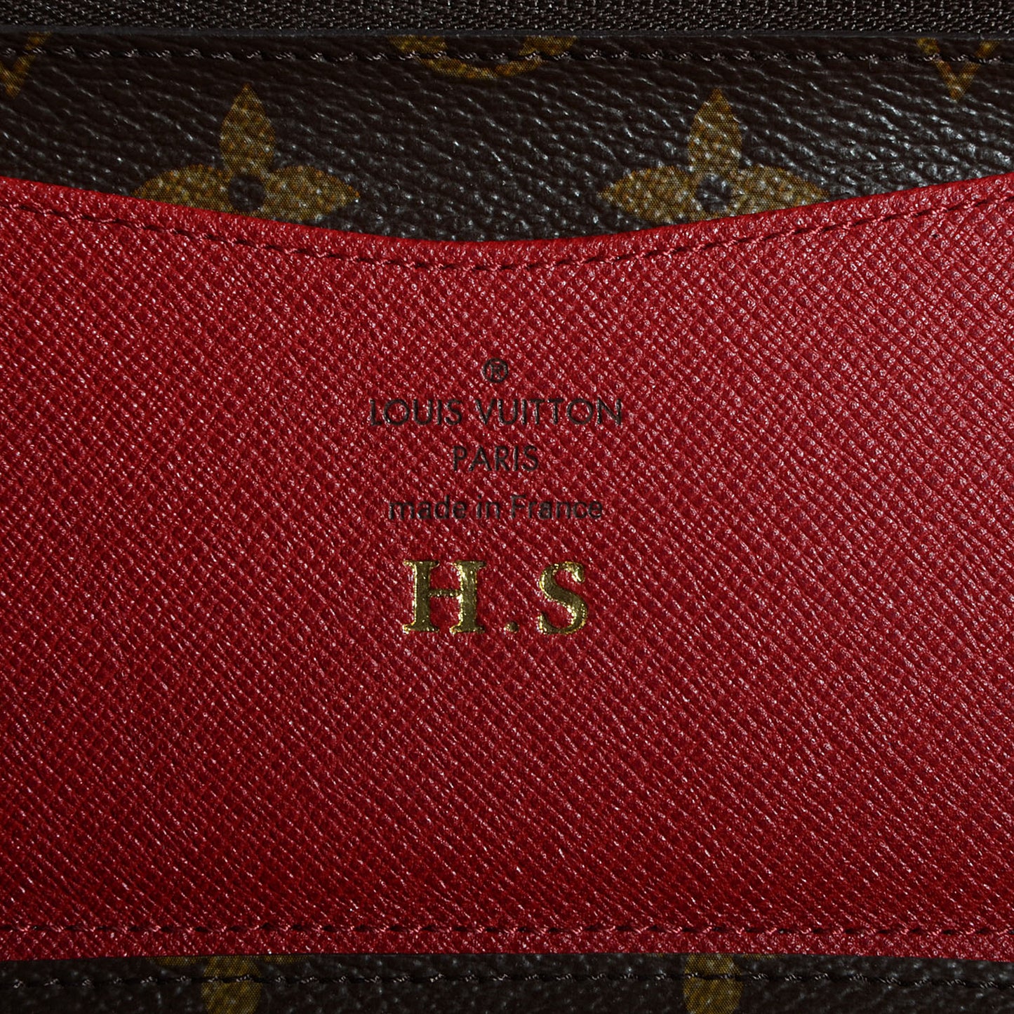 Monogram Josephine Wallet Red