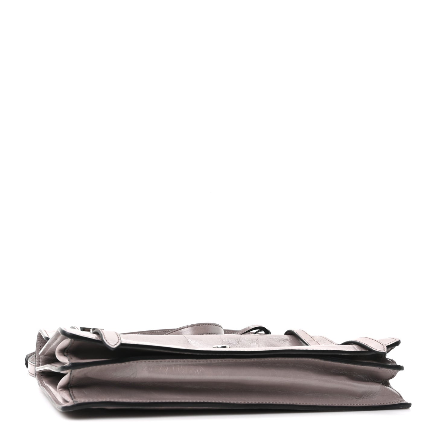 Glossy Calfskin Medium Sound Shoulder Bag Peltro