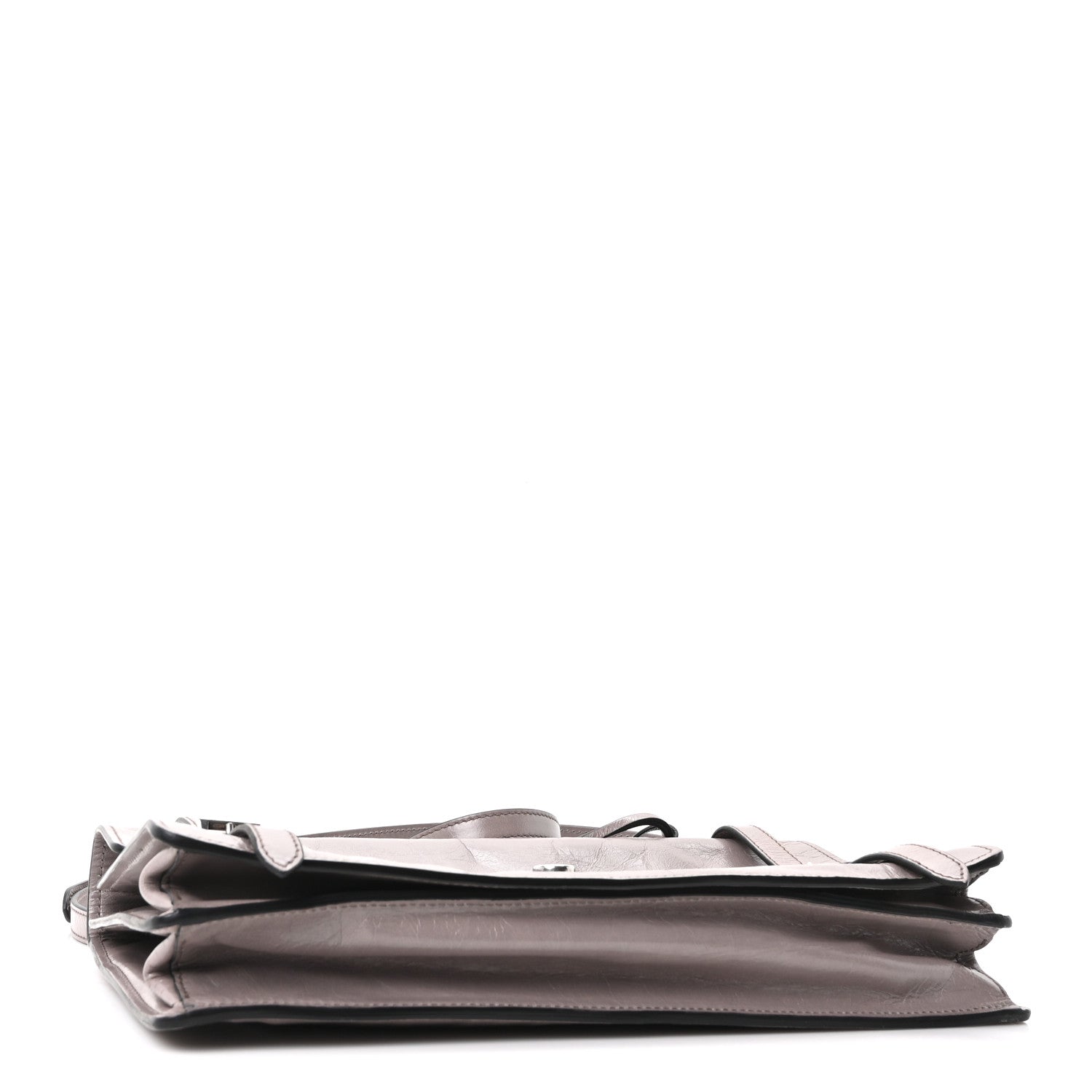 Prada Glossy Calfskin Medium Sound Shoulder Bag Peltro 4 of 11