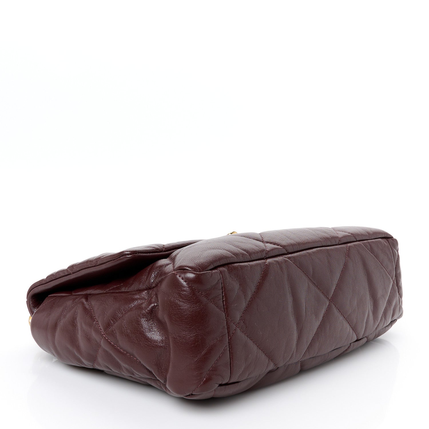 Chanel Goatskin Quilted Large Chanel 19 Flap Brown 4 of 10