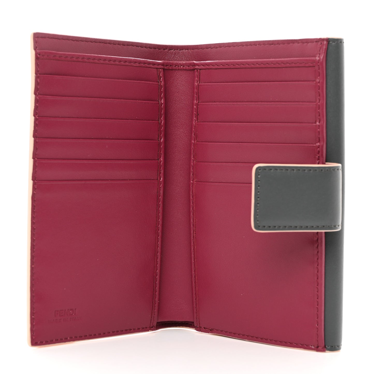 Vitello Studded Kan I French Wallet Amazzonia