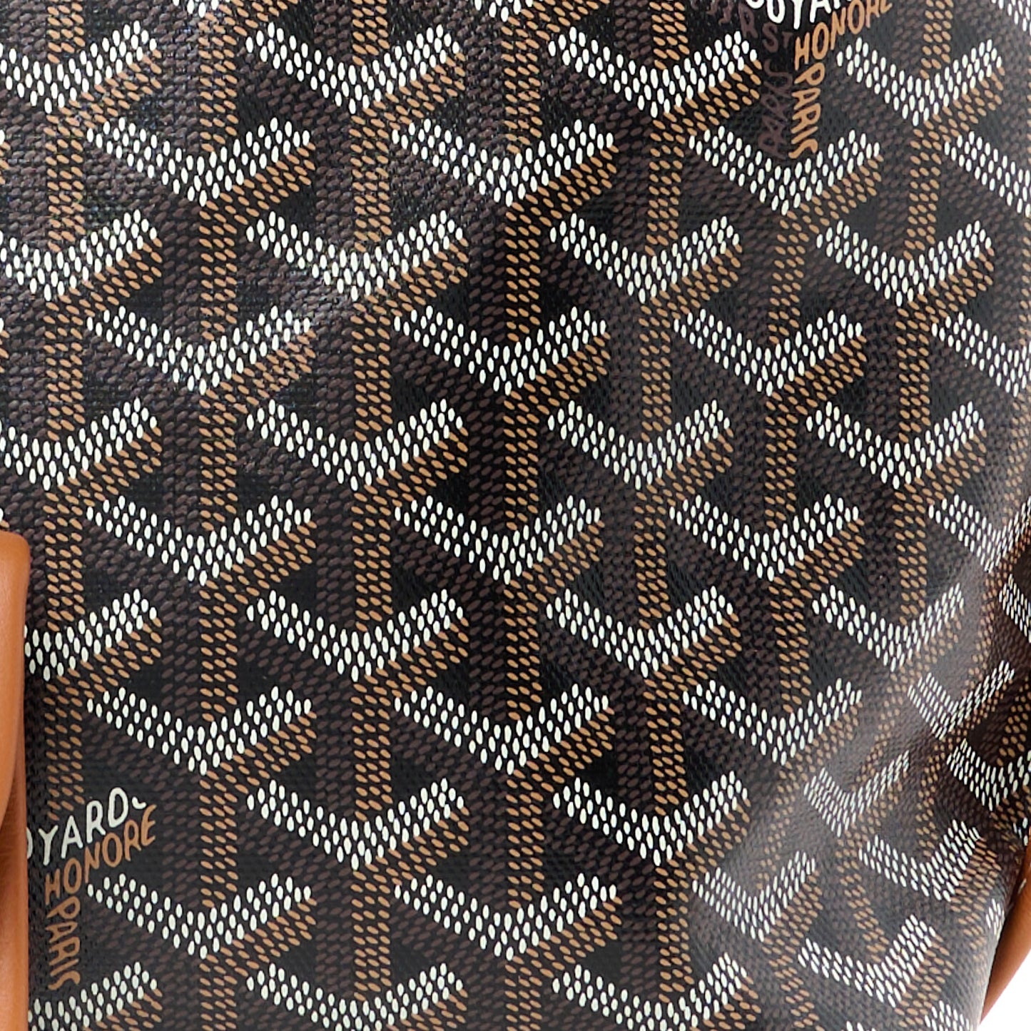Goyardine Reversible Mini Anjou Black Gold