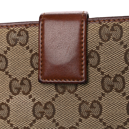Gucci Monogram New Britt Continental Snap Wallet Dark Brown 17 of 23