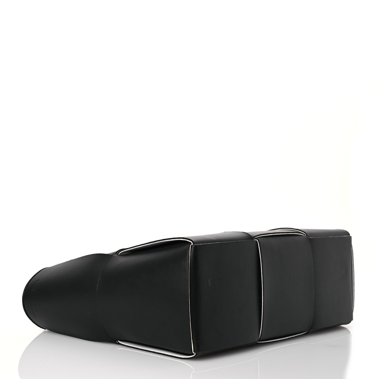 Bottega Veneta Nappa Maxi Intrecciato Arco Tote Black White 5 of 13