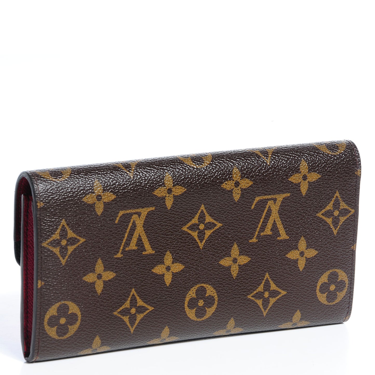 Monogram Emilie Wallet Red