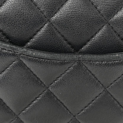 Chanel Lambskin Quilted Mini Top Handle Rectangular Flap Black 12 of 14
