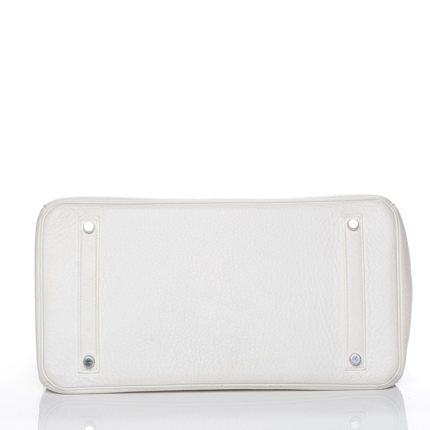 Hermes Taurillon Clemence Birkin 35 White 6 of 19