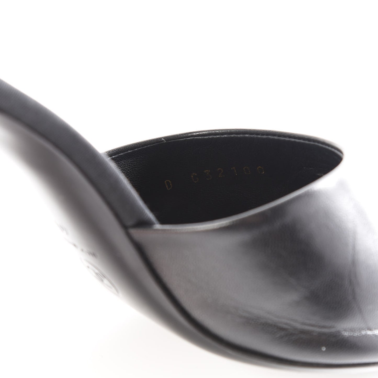 Goatskin Grosgrain Cap Toe Pearl Mule 40 Black