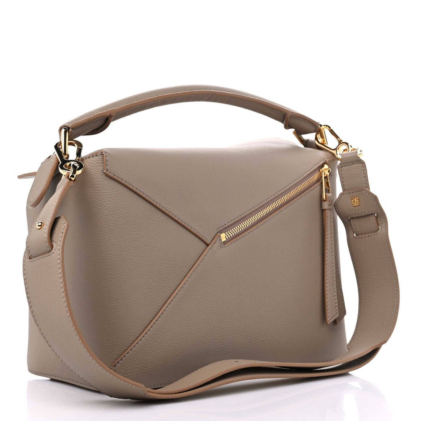 Calfskin Large Puzzle Bag Sand