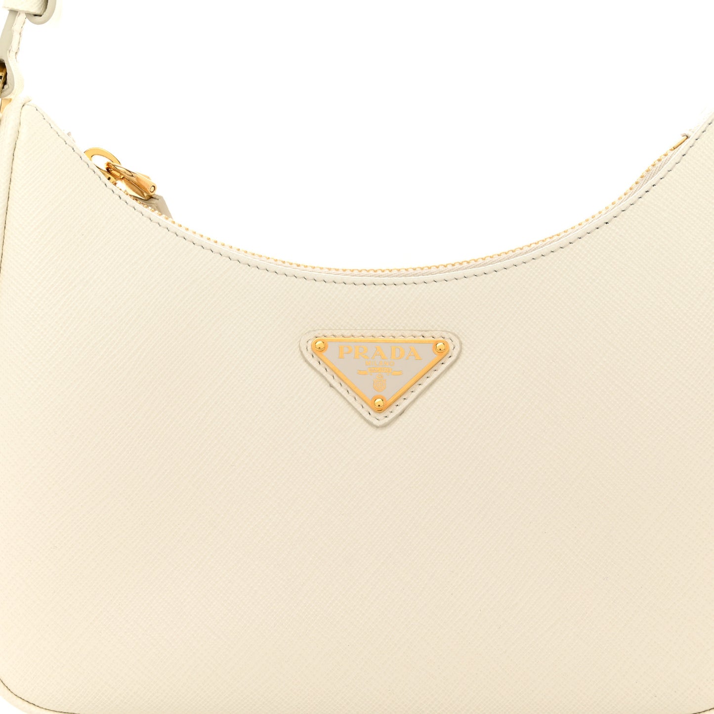 Saffiano Lux Mini Re-Edition Shoulder Bag White
