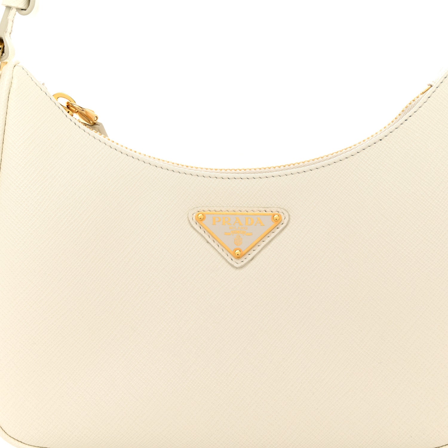 Prada Saffiano Lux Mini Re-Edition Shoulder Bag White 9 of 11