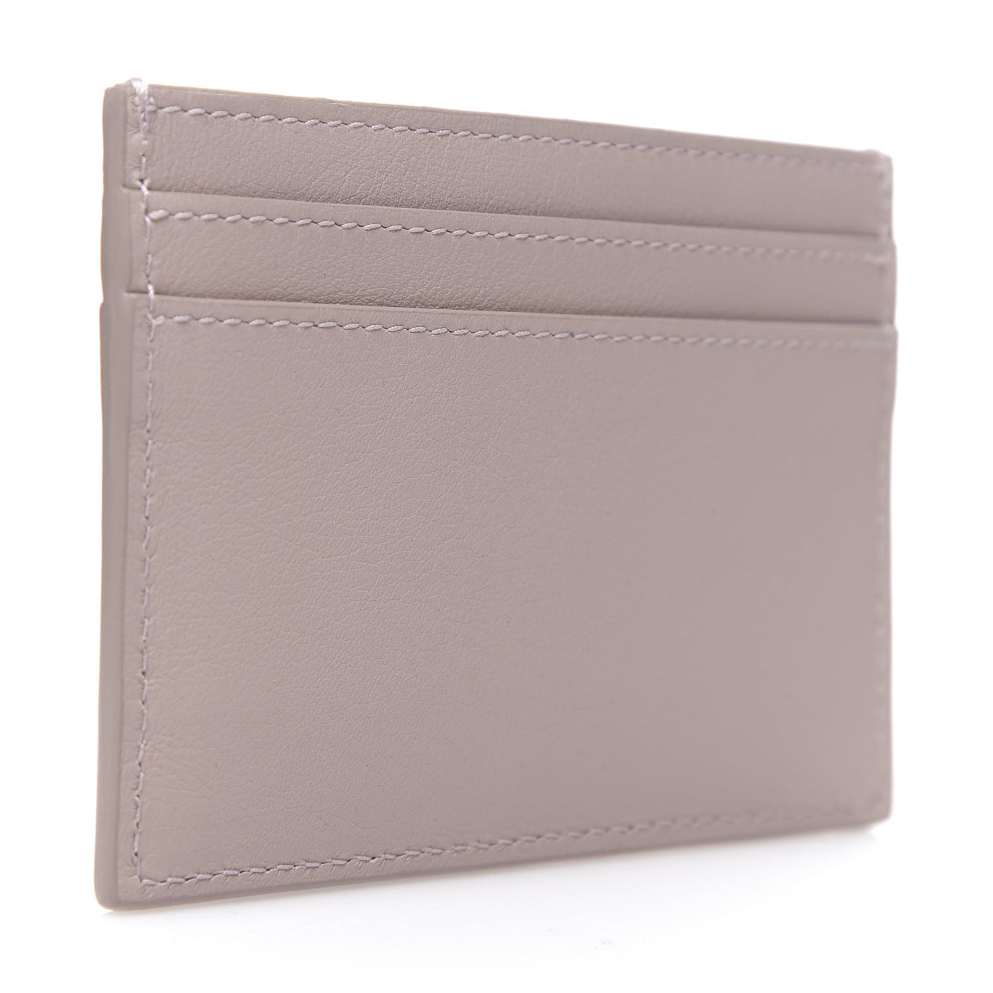 Calfskin Monogram Credit Card Case Pale Pink