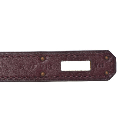 Hermes Swift Kelly Cut Clutch Pochette Bordeaux 19 of 27