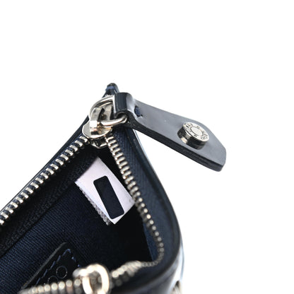 Jimmy Choo Patent Nancy Star Studded Key Pouch Navy Blue 7 of 7