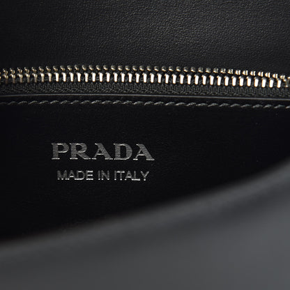 Prada City Calfskin Saffiano Racing Logo Elektra Shoulder Bag Black Verde 8 of 9