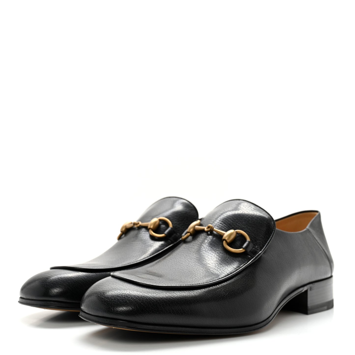 Goatskin Mens Horsebit Loafers 10 Black