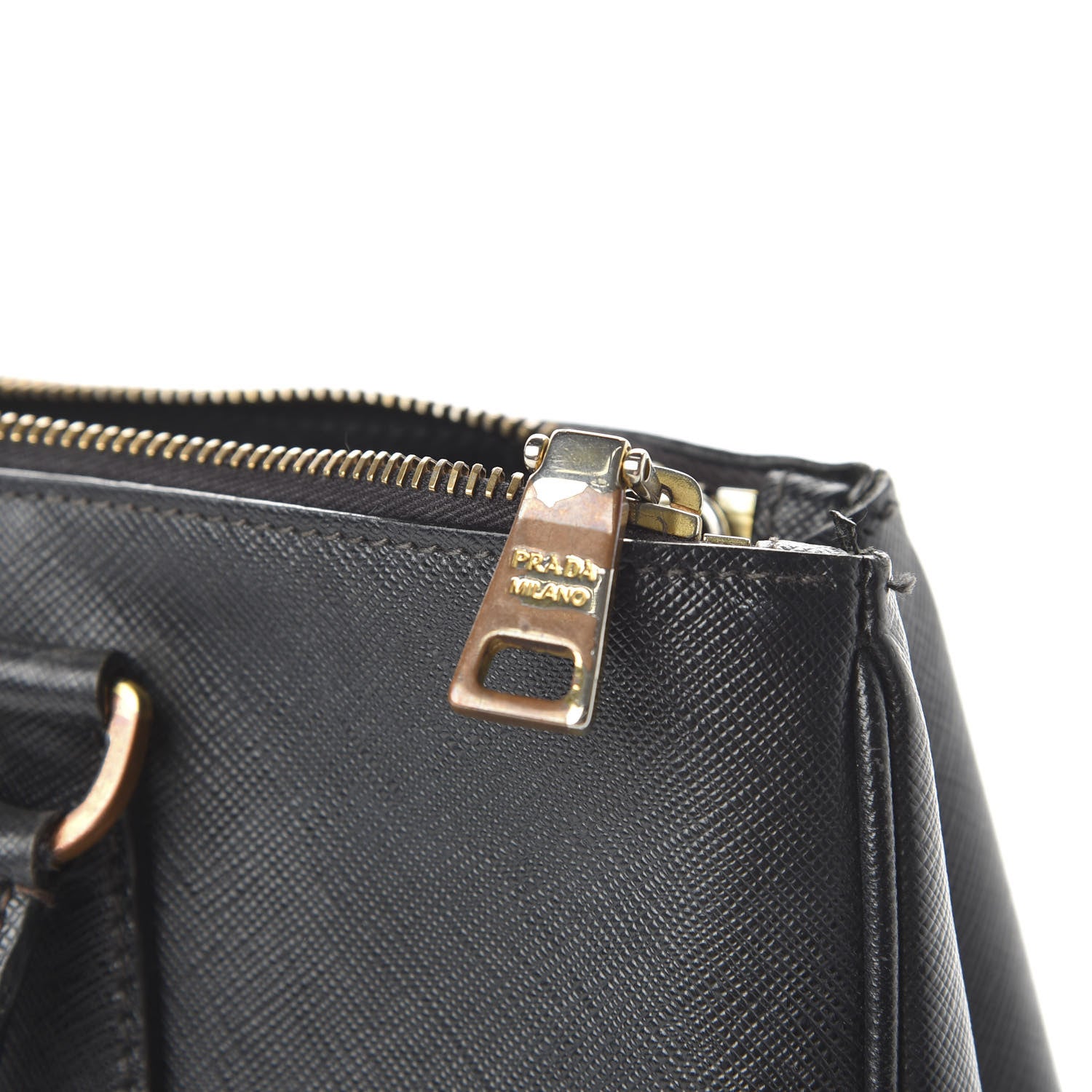 Prada Saffiano Medium Galleria Double Zip Tote Black 15 of 17