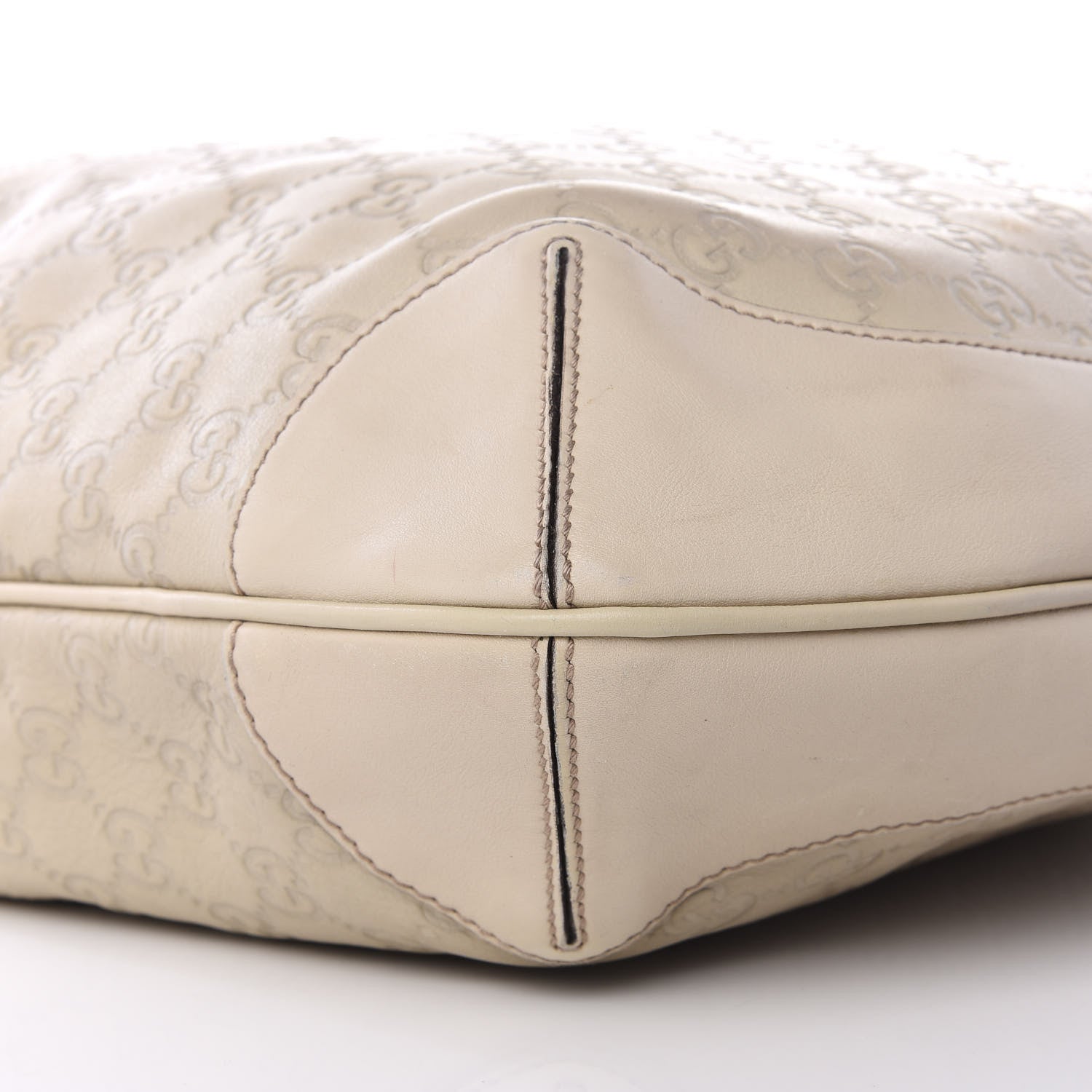 Gucci Guccissima Medium Peggy Bamboo Top Handle Bag Ivory 5 of 8
