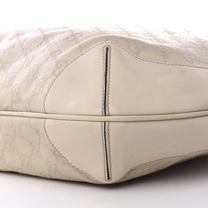 Gucci Guccissima Medium Peggy Bamboo Top Handle Bag Ivory 5 of 8
