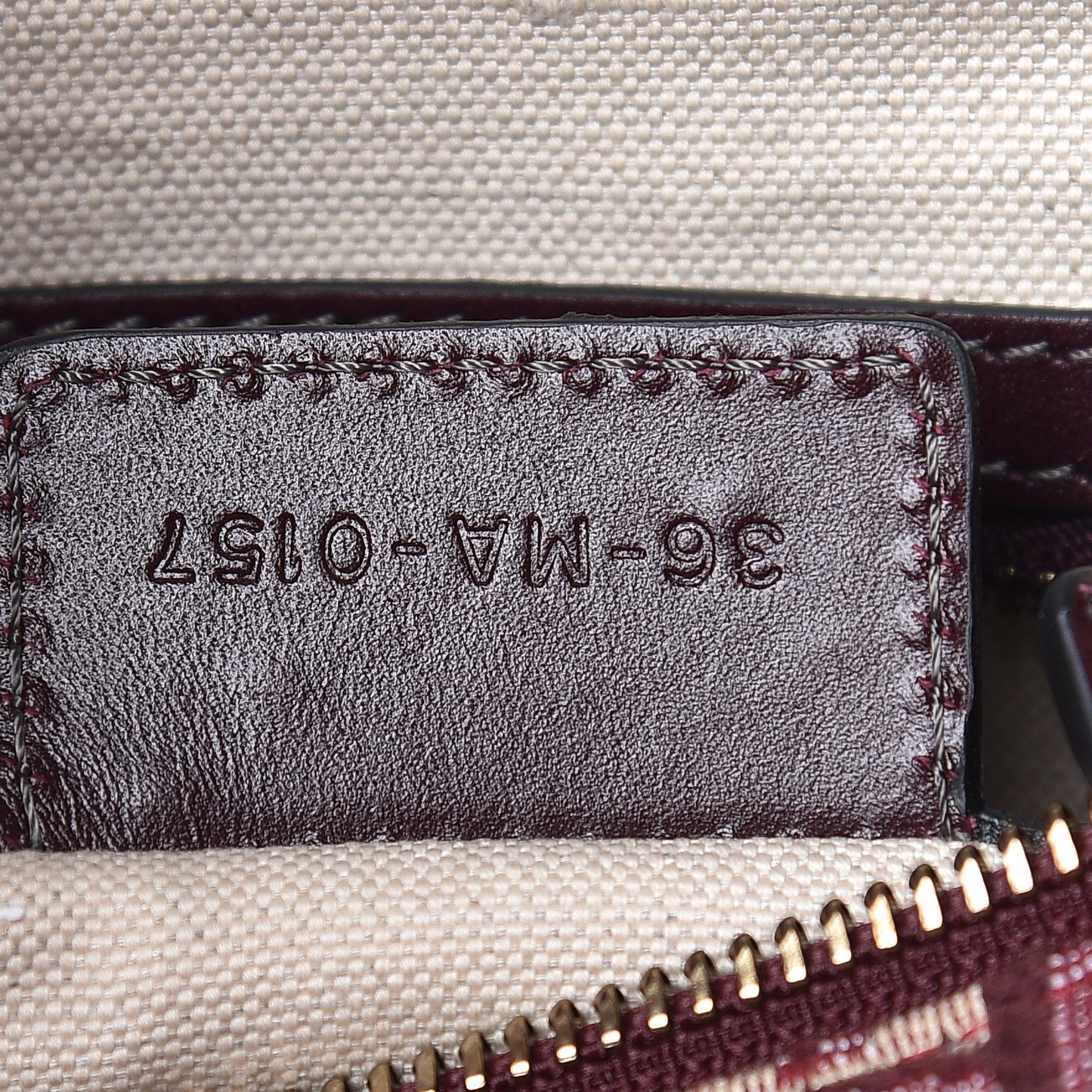 Oblique Boston Bag Bordeaux