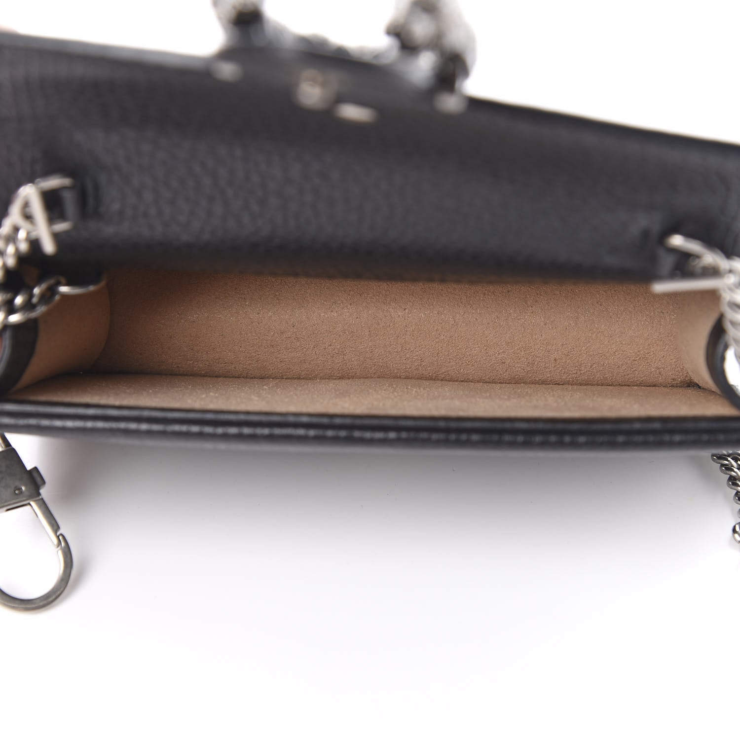 Gucci Calfskin Super Mini Dionysus Shoulder Bag Black 5 of 11